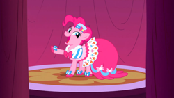 Size: 1366x768 | Tagged: safe, imported from derpibooru, screencap, pinkie pie, suited for success, female, solo