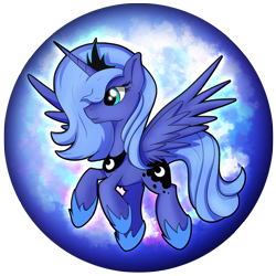 Size: 2539x2539 | Tagged: safe, artist:flamevulture17, imported from derpibooru, princess luna, female, orb, s1 luna, solo