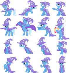 Size: 8000x8352 | Tagged: safe, artist:jeatz-axl, imported from derpibooru, trixie, pony, unicorn, .svg available, absurd resolution, bipedal, eyes closed, female, mare, simple background, solo, transparent background, vector, y pose