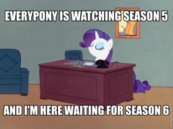 Size: 649x483 | Tagged: safe, imported from derpibooru, applejack, rarity, season 5, season 6, 60s spider-man, image macro, implied rarijack, meme