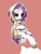 Size: 480x640 | Tagged: safe, artist:wan, imported from derpibooru, rarity, clothes, coffee, female, scarf, shoes, solo