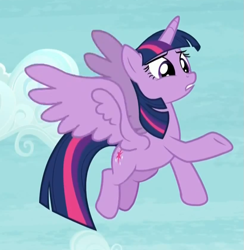 Size: 817x837 | Tagged: safe, imported from derpibooru, screencap, twilight sparkle, alicorn, pony, tanks for the memories, female, mare, solo, spread wings, twilight sparkle (alicorn), wings