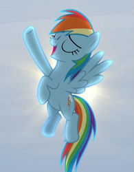 Size: 815x1045 | Tagged: safe, imported from derpibooru, screencap, rainbow dash, tanks for the memories, female, flying, solo