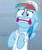 Size: 901x1079 | Tagged: safe, imported from derpibooru, screencap, rainbow dash, pony, tanks for the memories, clothes, faic, female, hard hat, hat, lab coat, solo