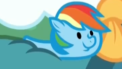 Size: 365x207 | Tagged: safe, imported from derpibooru, screencap, rainbow dash, tanks for the memories, clothes, dashie slippers