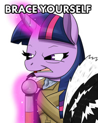 Size: 800x1000 | Tagged: safe, artist:sonikku001, imported from derpibooru, twilight sparkle, tanks for the memories, female, game of thrones, meme, parody, solo, twilight starkle, winter is coming