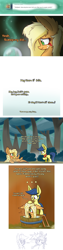 Size: 1098x4330 | Tagged: safe, artist:heir-of-rick, imported from derpibooru, applejack, fiddlesticks, monster pony, original species, tatzlpony, miss pie's monsters, alternate hairstyle, apple family member, bathing, comic, tatzljack