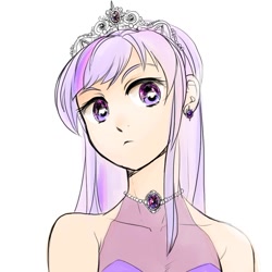 Size: 900x900 | Tagged: safe, artist:han_hyui, imported from derpibooru, twilight sparkle, human, female, humanized, necklace, solo
