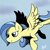 Size: 1024x1024 | Tagged: safe, artist:elzielai, imported from derpibooru, sunshower, pegasus, pony, tanks for the memories, solo