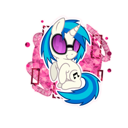 Size: 1024x1024 | Tagged: safe, artist:kazziepones, imported from derpibooru, dj pon-3, vinyl scratch, chibi, cute, female, simple background, solo, transparent background, vinylbetes