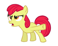 Size: 1240x981 | Tagged: dead source, safe, artist:comfydove, imported from derpibooru, apple bloom, cropped, female, missing accessory, simple background, solo, transparent background, vector