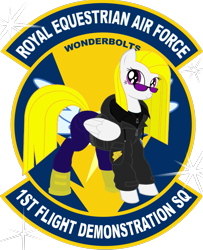 Size: 805x992 | Tagged: artist needed, safe, imported from derpibooru, surprise, badge, clothes, female, jacket, jeans, leather jacket, pants, royal equestrian air force, solo, surprisamena, wonderbolts