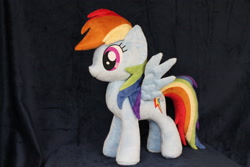 Size: 2256x1504 | Tagged: safe, artist:whitedove-creations, imported from derpibooru, rainbow dash, commission, custom, customized toy, irl, photo, plushie, solo