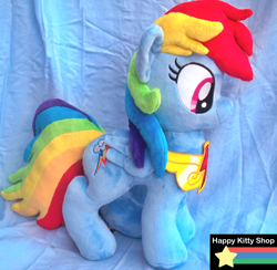 Size: 900x880 | Tagged: safe, artist:happykittyshop, imported from derpibooru, rainbow dash, irl, photo, plushie, solo