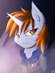 Size: 1600x2106 | Tagged: safe, artist:capseys, imported from derpibooru, oc, oc only, oc:littlepip, pony, unicorn, fallout equestria, clothes, fanfic, fanfic art, female, jumpsuit, mare, solo, vault suit