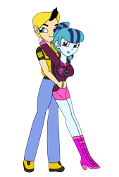 Size: 1181x1748 | Tagged: safe, artist:odiz, imported from derpibooru, sonata dusk, equestria girls, rainbow rocks, bumblebee, bumblebee (transformers), shipping, simple background, transformers, transparent background, vector