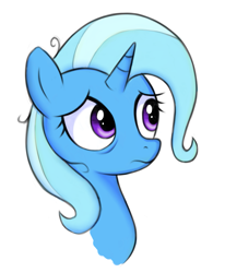 Size: 951x1152 | Tagged: safe, artist:kas92, imported from derpibooru, trixie, pony, unicorn, female, mare, portrait, sad, solo