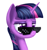 Size: 1500x1600 | Tagged: safe, artist:1nakir1, imported from derpibooru, twilight sparkle, pony, unicorn, 8-bit, bust, deal with it, female, frown, glasses, lidded eyes, meme, portrait, simple background, solo, sunglasses, swag, swag glasses, unamused, white background