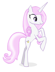 Size: 900x1179 | Tagged: safe, artist:wolfwind000, imported from derpibooru, fleur-de-lis, excited, female, happy, rearing, smiling, solo