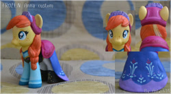 Size: 800x440 | Tagged: safe, artist:antych, imported from derpibooru, pony, anna, brushable, custom, customized toy, frozen (movie), irl, photo, ponified, solo, toy