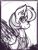 Size: 828x1091 | Tagged: safe, artist:bantha, imported from derpibooru, rainbow dash, make new friends but keep discord, clothes, dress, female, gala dress, grayscale, monochrome, solo