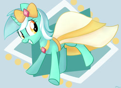 Size: 2962x2172 | Tagged: safe, artist:artoftheghostie, imported from derpibooru, lyra heartstrings, make new friends but keep discord, clothes, cute, dress, female, gala dress, lyrabetes, solo