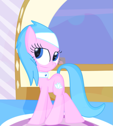 Size: 869x966 | Tagged: safe, artist:mr-degration, imported from derpibooru, aloe, earth pony, pony, alone, female, mare, solo, spa, spa pony, standing