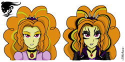 Size: 1261x625 | Tagged: safe, artist:emichaca, imported from derpibooru, adagio dazzle, equestria girls, goth