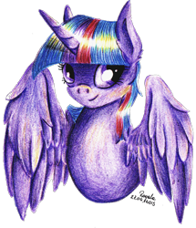 Size: 1390x1616 | Tagged: safe, artist:julunis14, imported from derpibooru, twilight sparkle, alicorn, pony, female, mare, simple background, solo, traditional art, transparent background, twilight sparkle (alicorn)