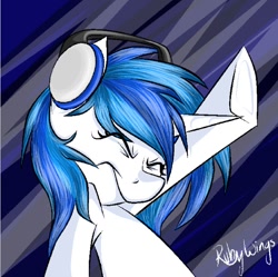 Size: 586x584 | Tagged: safe, artist:rubywave32, imported from derpibooru, dj pon-3, vinyl scratch, female, solo