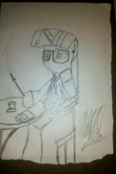 Size: 480x720 | Tagged: safe, artist:radixius, imported from derpibooru, twilight sparkle, anthro, cigarette, cigarette holder, glasses, grayscale, monochrome, sitting, smoking