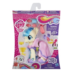 Size: 1500x1500 | Tagged: safe, imported from derpibooru, coco pommel, accessories, accessory, brushable, clothes, cutie mark magic, dress, fashion style, female, official, packaging, solo, toy