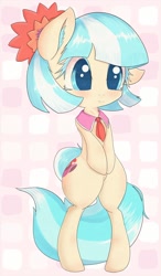 Size: 1050x1800 | Tagged: safe, artist:zokkili, imported from derpibooru, coco pommel, earth pony, pony, bipedal, colored eyelashes, cute, female, solo