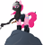 Size: 7038x7267 | Tagged: safe, artist:emedina13, imported from derpibooru, pinkie pie, absurd resolution, clothes, crossover, crystal heart, female, game, ninja, ninja gaiden, parody, ryu hayabusa, simple background, solo, transparent background, vector, video game, weapon