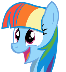 Size: 3880x4212 | Tagged: safe, imported from derpibooru, rainbow dash, the lost treasure of griffonstone, alternate hairstyle, cute, dashabetes, female, imitation, manebow sparkle, simple background, solo, transparent background