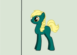 Size: 706x509 | Tagged: safe, artist:suziemaggo, imported from derpibooru, oc, oc only, pony creator, animated, pony creator animation, simple background, solo, wall