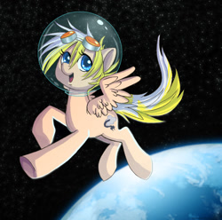 Size: 1130x1119 | Tagged: safe, artist:adailey, imported from derpibooru, oc, oc only, oc:static puff, helmet, solo, space