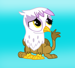 Size: 880x803 | Tagged: safe, artist:7uprulez, imported from derpibooru, gilda, griffon, the lost treasure of griffonstone, chickub, cute, female, frown, gildadorable, solo