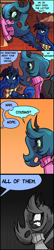 Size: 938x4379 | Tagged: safe, artist:jokerpony, imported from derpibooru, princess luna, queen chrysalis, ask teen chrysalis, clothes, comic, sweater, turtleneck