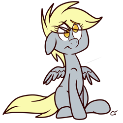 Size: 4500x4500 | Tagged: safe, artist:shinypikachu25, imported from derpibooru, derpy hooves, pegasus, pony, absurd resolution, cute, female, mare, sad, solo