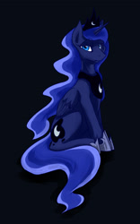 Size: 1000x1600 | Tagged: safe, artist:gasmaskfox, imported from derpibooru, princess luna, female, sitting, solo