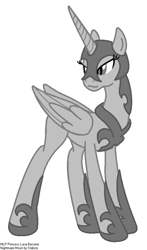 Size: 510x870 | Tagged: safe, artist:nightmaremoon, deleted from derpibooru, imported from derpibooru, armor, base, gray, nightmare moon base