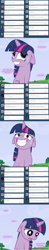 Size: 1138x5760 | Tagged: safe, artist:pegachess, imported from derpibooru, twilight sparkle, ask the resized ponies, lies, macro, nervous, sad, sweat, tumblr