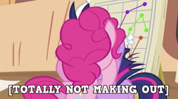 Size: 1195x667 | Tagged: safe, edit, edited screencap, imported from derpibooru, screencap, pinkie pie, twilight sparkle, caption, image macro, meme, out of context