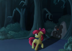 Size: 1996x1412 | Tagged: safe, artist:nebula210, imported from derpibooru, apple bloom, bloom and gloom, female, shadow, shadow bloom, solo