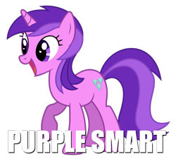 Size: 1125x1013 | Tagged: safe, imported from derpibooru, amethyst star, sparkler, pony, unicorn, female, mare, open mouth, purple smart, raised hoof, simple background, smiling, solo, transparent background, vector