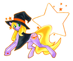 Size: 677x563 | Tagged: safe, artist:whiskey-wager, imported from derpibooru, abra-ca-dabra, female, g3, g3 to g4, g4, generation leap, halloween, solo