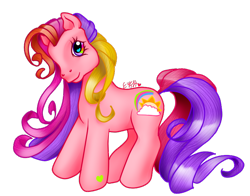 Size: 702x551 | Tagged: safe, artist:prettywitchdoremi, imported from derpibooru, rainbow flash, female, g3, solo