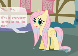 Size: 1349x969 | Tagged: safe, artist:birdco, imported from derpibooru, fluttershy, cute, female, solo, wet mane