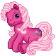 Size: 79x80 | Tagged: safe, artist:katcombs, imported from derpibooru, pinkie pie, pinkie pie (g3), animated, base used, female, g3, gif, non-animated gif, pixel art, simple background, solo, transparent background